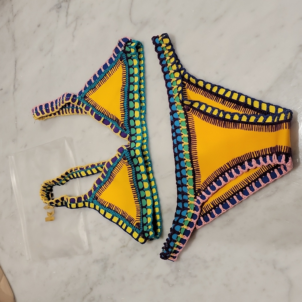 Kiini Ro Swim Bikini Set - Medium - Yellow Multi